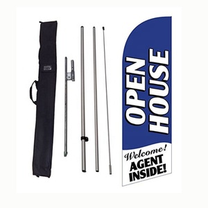 Drapeau de plage personnalisé Oriflamme sur mesure pour salon professionnel - Product Image 3
