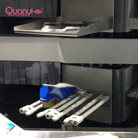 Équipement de fabrication QUANYI : Moteur à engrenages automatique pour chaussures, cimentage, séchage et activation des semelles extérieures, haute capacité 380V/220V