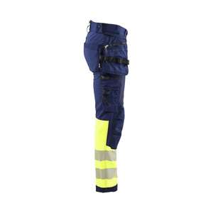 BLAKLADER - 182125138933C150 Pantalón Softshell Hi-vis Azul marino/Amarillo-EAN 7330509878316 ROPA DE TRABAJO DE 2017 - Product Image 3