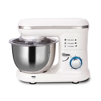 Robot pâtissier multifonctionnel 1500W en acier inoxydable 10L avec bol mélangeur, 6 vitesses, tête inclinable et certification CE