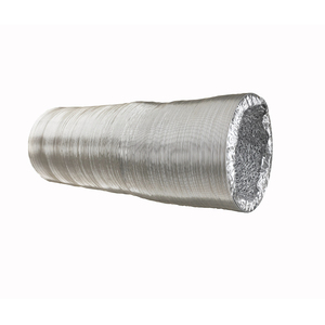 <span class=keywords><strong>Tuyau</strong></span> <span class=keywords><strong>flexible</strong></span> de conduit de <span class=keywords><strong>ventilation</strong></span> en PVC non isolé en spirale de feuille d'aluminium ignifuge à double couche personnalisée - Product Image 5