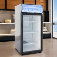 Réfrigérateur de présentation de boissons énergisantes de 120 L avec porte vitrée, mini-réfrigérateur de table, prix d'usine en gros, avec contrôle mécanique de la température