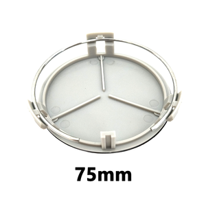 Emblèmes <span class=keywords><strong>de</strong></span> voiture chromés personnalisés à 3 broches en ABS, enjoliveurs <span class=keywords><strong>de</strong></span> moyeu <span class=keywords><strong>de</strong></span> <span class=keywords><strong>roue</strong></span> 75 mm pour Mercedes W205/W204/W212/W213/W166/W167/W222/W221/X253 - Product Image 3