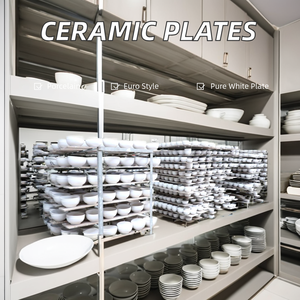 Juego de <span class=keywords><strong>platos</strong></span> de cena de porcelana blanca grande 10,5 moderno-Compra a granel <span class=keywords><strong>para</strong></span> uso en restaurante - Product Image 6