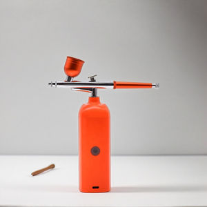 Mini kit aérographe à gravité multi-vitesse en cuivre avec buses de 0,3 mm et 0,5 mm, compresseur d'air à double <span class=keywords><strong>action</strong></span> pour la cuisson, les t-shirts, le nail art et la décoration de gâteaux - Product Image 2