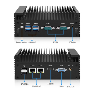 Fanless Win10 industri PC <span class=keywords><strong>Core</strong></span> I3-7100U 2-<span class=keywords><strong>Core</strong></span> Dual Lan Ethernet 6USB tertanam komputer Mini 4GB DDR3 256GB SSD - Product Image 5