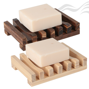 מגש סבון טבעי כפרי אקולוגי בעל רחצה סבון בעבודת יד למים טוגנים צלחת סבון עץ אורן עץ לשומר אמבטיה לכיור - Product Image 1