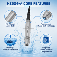 Sensor de Oxígeno Disuelto HANZ de Aleación de Titanio Completa, Sonda ODO RS485 Modbus para 60m de Profundidad, para Acuicultura en Jaulas Oceánicas y RAS en Aguas Profundas