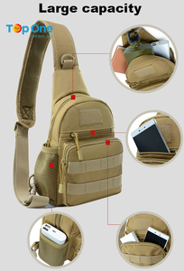 Top One Outdoor Mens One Strap Tactic Messenger Crossbody Single Shoulder Sling Pack Tactical Chest Bag - Product Image 2