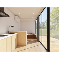 Unidad Prefabricada Modular Rectangular de Panel Sándwich con Estructura de Acero Ligero Futurista para Apartamentos y Casas, Vivienda al Aire Libre