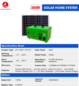 Générateur UPS extérieur 300W 500W 220V, batterie au lithium Lifepo4 solaire, station d'alimentation portable avec énergie solaire - Product Image 2