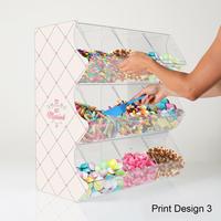 Présentoir de bonbons en acrylique, support multifonctionnel, sans odeur, pour le rangement et mélange