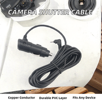Kabel Shutter Kamera Digital 2.5mm PVC Kabel Timer Trigger Spring Kabel Konduktor Tembaga Murni 1m Komputer Motor IP65
