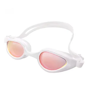 Новое поступление, силиконовые очки для плавания, очки для взрослых, универсальные тренировочные HD противотуманные Гоночные Очки для плавания с зеркальными линзами