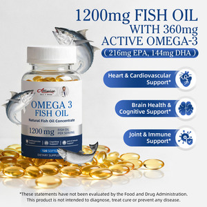 Capsule di Olio di Pesce <span class=keywords><strong>Omega</strong></span> 3 per Adulti, Ricche di DHA EPA, Supporto Anti-invecchiamento per Pelle, Occhi, Cuore, Cervello e Sistema Immunitario - Product Image 4