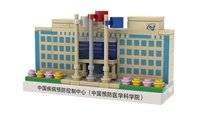 Ensemble de blocs de construction en plastique personnalisés pour l'architecture hospitalière, pour la création de mini-scènes médicales