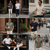 Camisetas JNEI para Hombre, Camiseta Transpirable con Protección UV y Aislamiento Térmico de 150 g/m², para Uso Diario