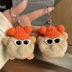 Portachiavi Elfo Artigianale in Stile Pelliccia di Coniglio, Ciondolo Trendy per Auto, Bambola di Peluche Carina, Charm per Borsa, Perfetto per Instagram - Product Image 2