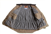 Vêtements de travail de haute qualité, veste de travail coupe-vent en toile de canard lourd en coton tissé OEM