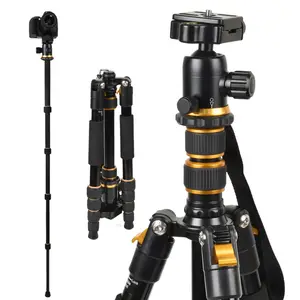 Professional Tripod Lightweight Carbon Fiber Digital DSLR Video Telescope Camera Tripod Monopod with Panorama Ball Head