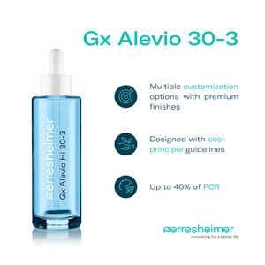 Bouteille en verre rectangulaire Gx-Alevio Hi 30-3 30ml 18/400 avec bouchon à vis pour sérum de soin de la peau, fabrication en usine, haute qualité, commandes OEM - Product Image 2