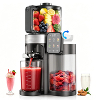 Automatische slowjuicer, sapcentrifuge, sinaasappelpers, groente- en fruitpers, koudgeperste slowjuicer