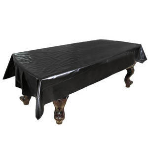 Housse de table de billard 7 8 9 pieds en cuir PU imperméable noir, protection pour table de snooker et de billard - Product Image 1