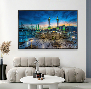 Lienzo óptico de luz LED personalizado, decoración del hogar, rascacielos, imagen de diseño, lienzo, <span class=keywords><strong>arte</strong></span> de pared - Product Image 3