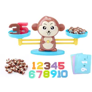 Monkey Math Numbers Counting Color Cognition Toy Balance Counting Game