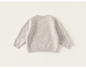 Phong Cách Mới 2025 Mùa Thu Cô Gái Mới Jacquard Hàng Dệt Vải Tops Thời Trang Bé Quần Áo Thêu Trang Trí Trẻ Em Áo Len - Product Image 3