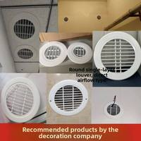 Lishine Série Elite Moderne – Grille de ventilation circulaire durable en alliage d'aluminium anodisé et thermolaqué