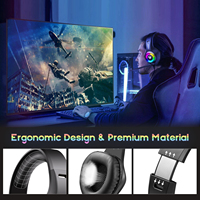 M3 Jeu Écouteurs Filaire 3.5mm Mobile PC Universel Écouteurs casque de jeu