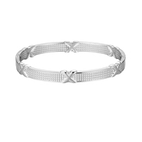 Ensemble de bracelets hypoallergéniques en acier inoxydable pour hommes et femmes, bracelet géométrique minimaliste empilable, bijoux unisexes