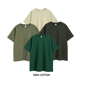 เสื้อยืดผู้ชายสั่งทำพิเศษ 260gsm ผ้าหนา 100% คอตตอน ทรงโอเวอร์ไซส์ คอกลม แขนสั้น ขายส่ง สกรีนโลโก้ตามสั่ง - Product Image 2