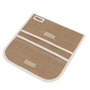 Pochette con Cerniera e Logo Personalizzato di Fabbrica, Organizer in Tessuto Naturale di Juta e Canapa per Trucchi, Skincare e da Viaggio - Product Image 5