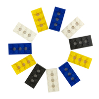 No.3709b MOC plaque 2x4 avec 3 trous en plastique bricolage accessoires jouet briques blocs de construction