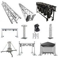 Marco de aluminio Truss Modular Rapid Stage Lighting Flat Tower Truss con base grande