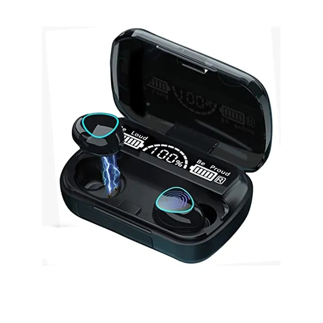 Power Bank Case in Ear True HiFi Wireless Stereo Gaming Sports Headphones Headsets Built-in Mic Deep Bass Earbuds