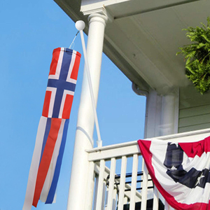 Ducto de Aire 75D de 30 * 45CM con Superficie con Diseño de la Bandera de Noruega y 6 Tiras de 5 * 60CM - Product Image 6