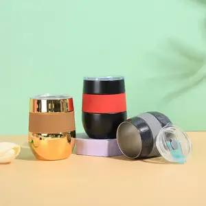 New 16 Oz Egg Shape Vacuum Cup Stainless Steel Stainless Steel Sublimation Cup