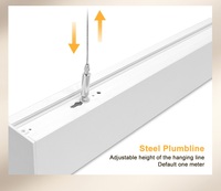 Lustre linéaire LED moderne pour plafond, éclairage décoratif pour la maison, le bureau ou le magasin, montage en surface