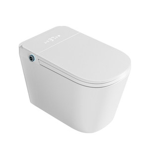 WC intelligent avec siège large, <span class=keywords><strong>chasse</strong></span> <span class=keywords><strong>d</strong></span>'<span class=keywords><strong>eau</strong></span> automatique à siphon, chauffage instantané, double <span class=keywords><strong>alimentation</strong></span> en <span class=keywords><strong>eau</strong></span>, en céramique, télécommande - Product Image 1