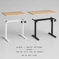 Base de bureau électrique réglable en hauteur D06 à moteur unique et double poutre, capacité 80 kg