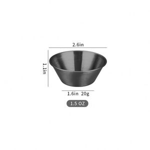 304 Stainless Steel Household Korean Cuisine Bowl Rice Wine Bowls with <b>Sauce</b> Seasoning Dish Food Serving Kitchen Tableware - Product Image 6