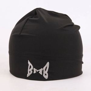 Gorro de Calavera Negro con Forro de Satén a Cuadros y Logotipo Personalizado para Ciclismo, Montañismo y Uso en la Playa - Venta al Por Mayor - Product Image 4