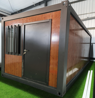 Maison préfabriquée en conteneur pliable en acier 20 pieds paquet plat modulaire installation rapide pour immeuble de bureaux et hôtel