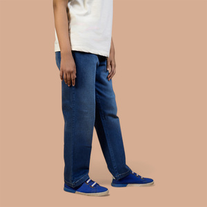 Proveedor de Fábrica al por Mayor, Pantalones Vaqueros para Mujer con Logotipo Personalizado, Cintura Alta, Corte Ajustado, Tela Elástica, Pantalones Vaqueros de Color Sólido para Dama - Product Image 2