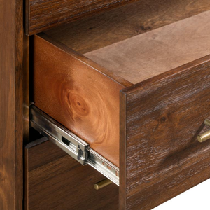 Wooden Bedroom Nightstand 2 Drawer <b>Bedside</b> <b>Table</b> Modern Chevron Design OEM ODM Custom Supplier Direct Supply Factory - Product Image 6
