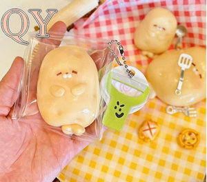 QY Kawaii pomme de terre sceau Squishy jouet Ultra doux PU mousse lente augmentation soulagement du Stress Fidget Squeeze jouet - Product Image 1