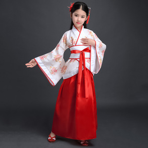 Vestido Tradicional Chino de Manga Larga para Niñas, Primavera <span class=keywords><strong>2022</strong></span>, Nuevo Vestido Hanfu para Niñas, Disfraz de <span class=keywords><strong>Anime</strong></span> para Niños, Ecoparty - Product Image 2